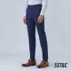 【SST&C 最後65折】海軍藍格紋修身西裝褲0212209004