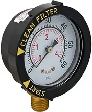 Pentair 190058 Pressure Gauge Replacement Pool/Spa Valve and Filter