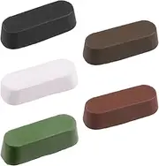 5 Pcs Polishing Buffing Cutting Compound Kit with White Diamond, Brown Tripoli, General Green, Black Emery, Red Rouge for Stainless Plastic Jewelry Auto Body
