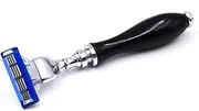 Parker Ebony and Chrome Triple Blade Razor from Parker Safety Razor - Accepts Mach 3 Blades