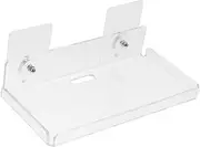 KALLORY 1Set Transparent Wall Mounted Camera Holder Punching Design for Bedroom Angle Easy Installation No Drilling Required Durable Security Camera Stand