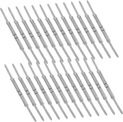 AUTSUPPL 50Pcs Metal Prong Clips Office Folder Fasteners for Two Hole Punch Paper Space Saving Document Organization Smooth Surface Design for Filing and Presentation