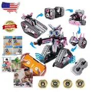 STEM Pink Robot Building Kit with APP Control - Educational Fun for Girls