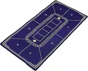 Poker Mat Poker Rug Board Game Table Topper Poker Table Cover Mat Poker Tablecloth Roulette Tabletop Mat Roulette Table Mat Poker Table Top Mat Game Playing Mats Resin Pad Blue MOLUCKFU