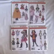 Simplicity Sewing Patterns Kids Halloween Costumes Lot Uncut 1766 1774 1768 2069