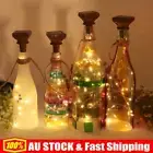 1-10x 2M 20LED Solar Cork Copper Wire String Fairy Lights Party Wine Bottle Lamp