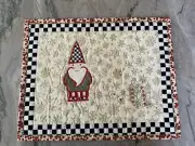 Designer Inspired Handmade Woodland Gnome Placemats-Free Mackenzie Childs Gift
