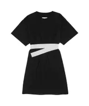 MM6 Maison Margiela Taped Jersey Mini Dress S,XS,L,M,XXL black