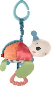 Fisher-Price Baby Stroller Toy Planet Friends Sea Me Bounce Turtle with Teeth...
