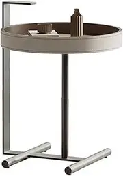 Side Table Small Round Side Table end Tables, Modern Accent Bedside Table for Living Room Small Spaces Bedroom Farmhouse Home Decorative Furniture End Tables Living Room