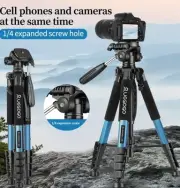74inch Travel Aluminium Q-188 Pro Tripod monopod&Ball Head for DSLR Camera Blue