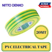 NITTO DENKO GREEN& YELLOW COLOURED LENGHT 20MT NITTO TAPE PVC ELECTRICAL TAPE