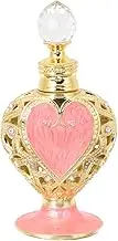 Abaodam Elegant Pink Heart Perfume Bottle by Arabian Style Brand Empty for Oils or Fragrances