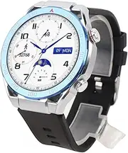 Smart Watch for Men Women BT Call,1.45 Inch HD Screen Stainless Steel Smartwatch, 100+ Sports Modes, NFC IP67 Water Resistant Music Player Smart Watch (Blue)