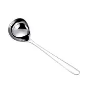 2Pcs 304 Stainless Steel Large Round Gold Rice Soup Dessert Spoon Kitchen Dinner Tableware