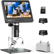 DM602 10" Digital Microscope 1500X USB Microscope for Electronics Repair