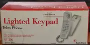 New Open Box RadioShack White Trim Lighted Keypad Landline Telephone + Manual