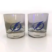 Tampa Bay Lightning Jack Daniels Whiskey Rocks Glass Set Of 2 BRAND NEW