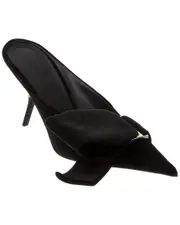 Ferragamo Asymmetric Bow Velvet Pump