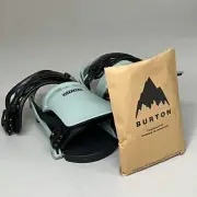 BURTON Cartel X Snowboarding Bindings Cushioned Men's Sz L Petrol Green
