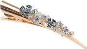 Baluue Vintage Rhinestone Flower Hair Clip for Women Durable Alligator Clip for Fine Hair for Weddings Parties Everyday Wear Sturdy Design with Hold