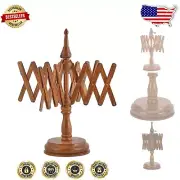 High-Capacity Yarn Winder Swift in Rosewood for Precise Center-Pull Balls
