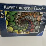 *Ravensburger KRYPT Color Spiral Brand New Jigsaw Puzzle 654 Pieces Free Ship