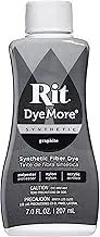 Rit Dye UR810.GRAP Fabric Liquid Dye Synthetic Dyemore, 7-Ounce, Graphite