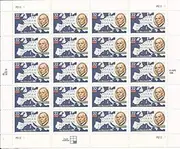 US Stamp - 1997 Marshall Plan - 20 Stamp Sheet - Scott #3141