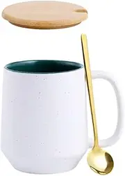 Water Cup Ceramic Large Coffee Cups and Large Mug Soup Bowls with Handles Bulk Mugs for Coffee Milk Latte Hot Cocoa Coffee Mug (Color : Cyan)