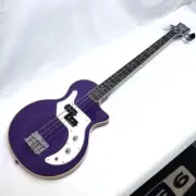 Orange Glen Hughes O Bass 4 String Bass with Gig Bag - Purple