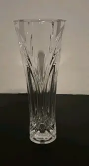 Cristal D' Arques Chatelet 6.34" 24% Lead Crystal Hexagonal Vase. NEW!