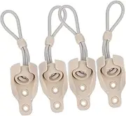 NOLITOY 4Set Bungee Cord Kit for Roller Shade Replacement Parts Wind Resistant Spring Cords with Base Caps for Secure Outdoor Blinds and Shades Installation