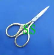 EMBROIDERY SCISSORS 3.5" GOLD PLATED SEWING CRAFT FS-002 G