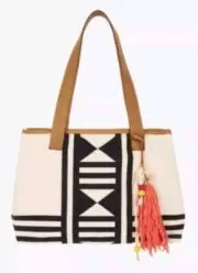 NWT Ethical Fashion RRP $290 Sass & Bide LAYERS OF LOVE Canvas Tote Bag