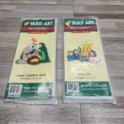 Yard Art Do-It Yourself Pattern Nativity Animals Donkey Shepherd/Sheep, Lot of 2