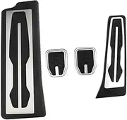 CHPGKGVNVT Car Pedals for BMW 3 Series G20 G21 2020-2023 LHD Accelerator Gas Brake Pedal Foot Rest Pedal Cover Pads Accessories Pedals(MT with Rest)