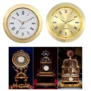 Replacement Quartz Clock Inserts with Gold Arabic Numbers for Quartz Clocks