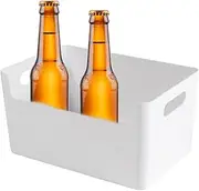 Fridge Organiser Box, Fridge Side Door Container Box - Fridge Storage Box with Efficient Organisation, Fridge Food Storage Box in Handle Design for Meat, Pasta, Fruit, Eggs