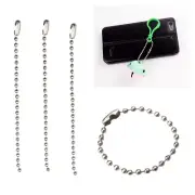 Bulk DIY Silver Ball Chain Connector Clasp Key Necklace Bead Cord Tag Label Link