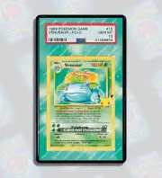 Venusaur 1st Edition Base Set PSA CGC Beckett | Extended Art Display Case for Po