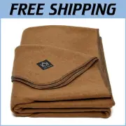 Triple-Wash Wool Drive Blanket - Large, Cozy & Fire-Safe for Camping Adventures