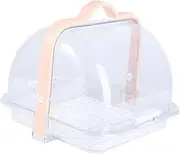 Ciieeo 1Pc Sealing Cleaning Box for Milk Bottles Portable Draining Rack Tableware Storage Container Bread Cutlery Organizer with Cover Practical Design for Easy Cleaning