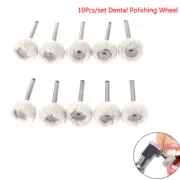 10Pcs Dental Polishing Wheel Wool Cotton Polishing Pad Brushes Rotary Tool MD WS