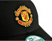 Manchester United FC Official New Era 9Forty Football Baseball Cap (UK Size: One Size) (Black)