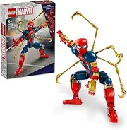 LEGO® Super Heroes Marvel Iron Spider-Man Construction Figure 76298 Posable Building Toy with Armour,Buildable Model,Toys for Boys and Girls Aged 8 and Over