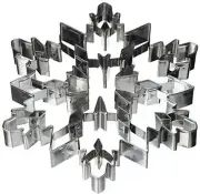 LARGE SIZE METAL SNOWFLAKE 7.5" COOKIE/CAKE/FRUIT/BREAD/BISCUIT CUTTER NEW