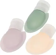 OATIPHO 3Pcs Silicone Travel Bottles Leakproof Toiletry Squeezable Travel Containers for Shampoo Conditioner Lotion Easy to Refill for Outdoors