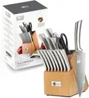 Knife Set, 17 Piece Dishwasher Safe Kitchen Knife Set with Block Super Sharp...