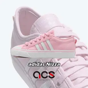 adidas 休閒鞋 Nizza W 粉紅 白 帆布鞋面 基本款 女鞋 運動鞋【ACS】 CQ2539